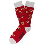 amorshoes-jimmy-lion-calcetin-sunflowers-red