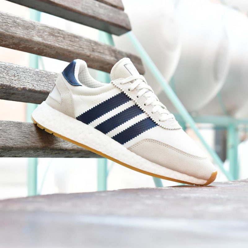 Adidas Originals Runner I-5923 Beige con Rayas Azules - AmorShoes