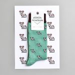 calcetines amorsocks perros perretes socks fondo verde green calcetin