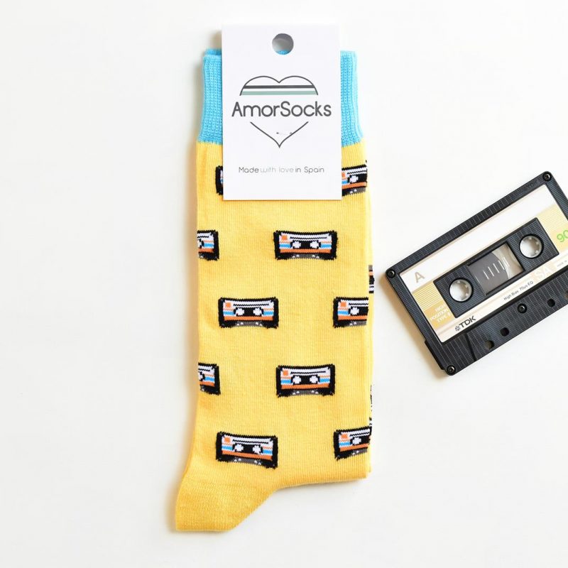 AmorSocks Cassette Yellow