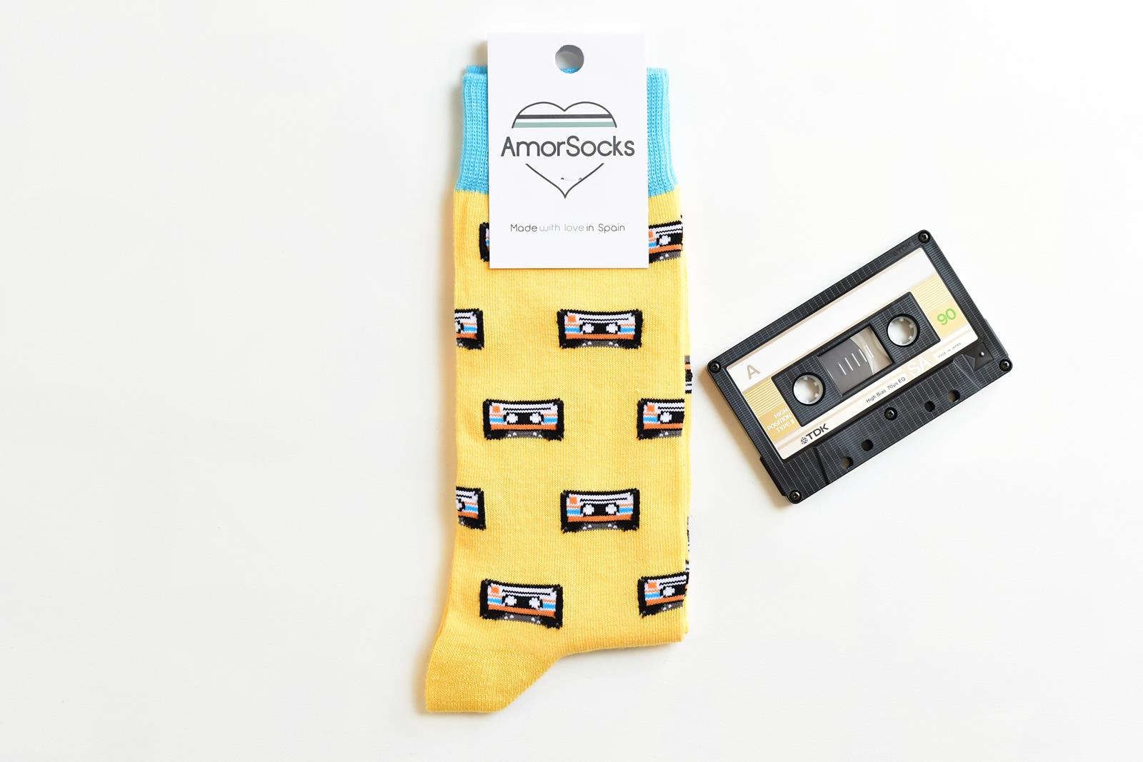 AmorSocks Cassette Yellow