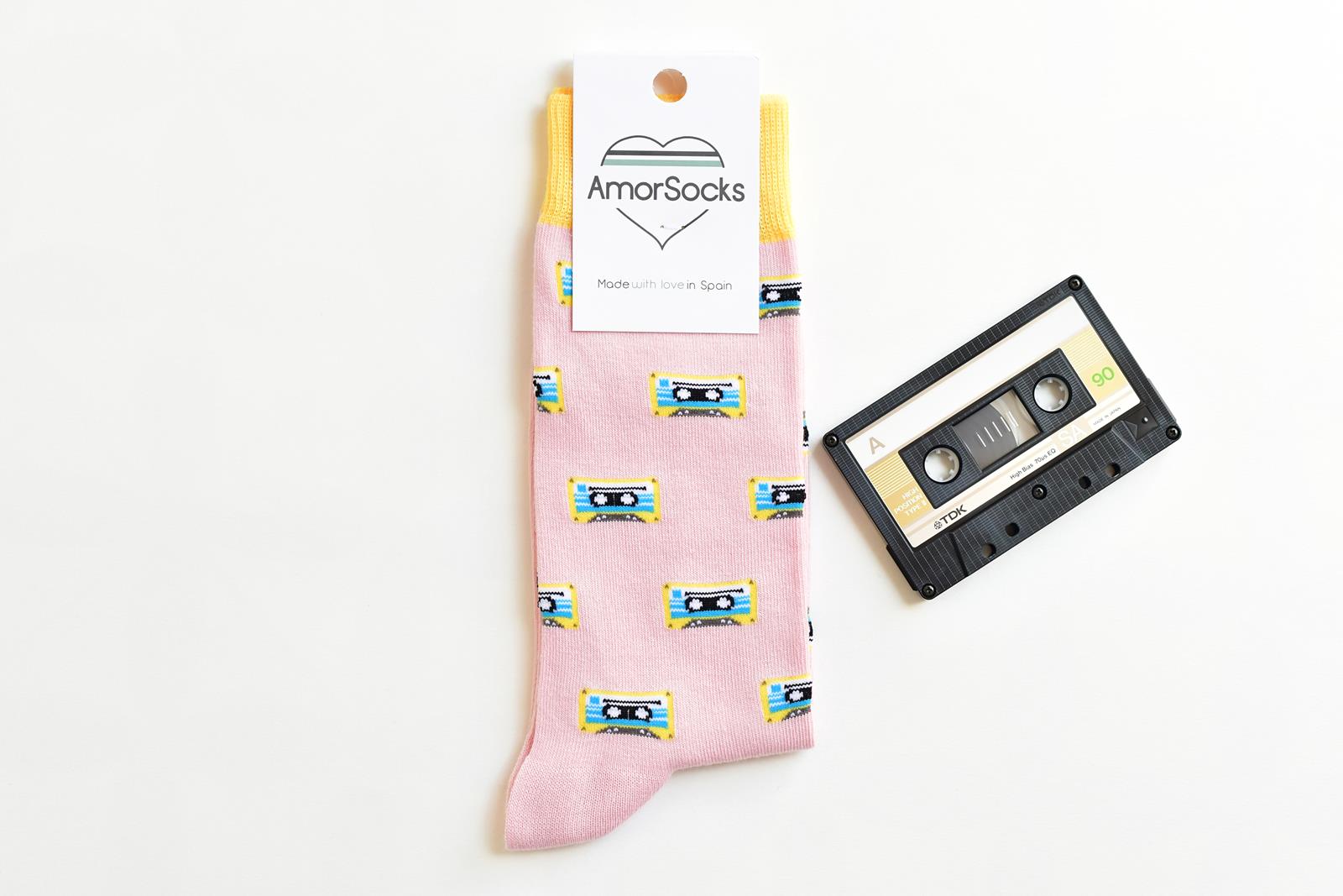 AmorSocks Cassette Pink
