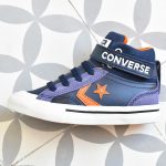 Botín Converse Pro Blaze Piel Azul Velcro Kids